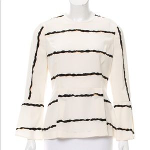 10 Crosby Derek Lam, silk peplum top